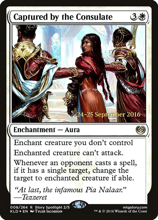 Captured by the Consulate [Kaladesh Prerelease Promos] | Gate City Games LLC