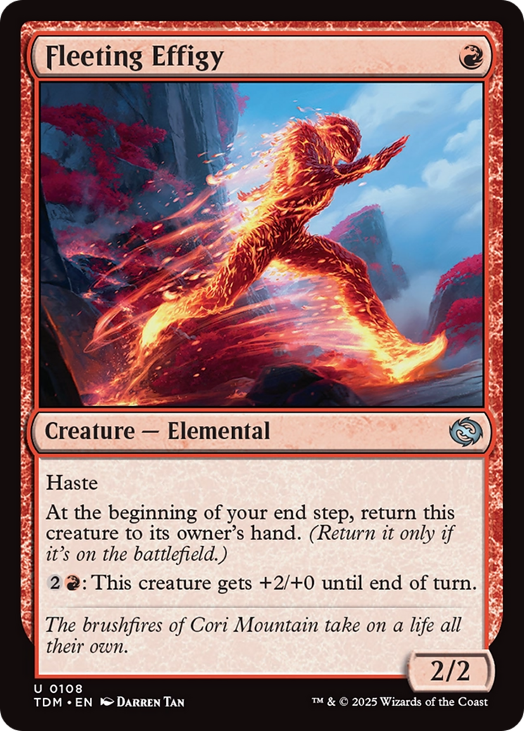 Fleeting Effigy [Tarkir: Dragonstorm] | Gate City Games LLC