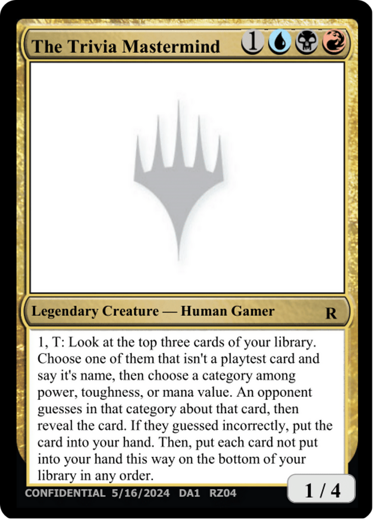 The Trivia Mastermind [Unknown Event] | Gate City Games LLC