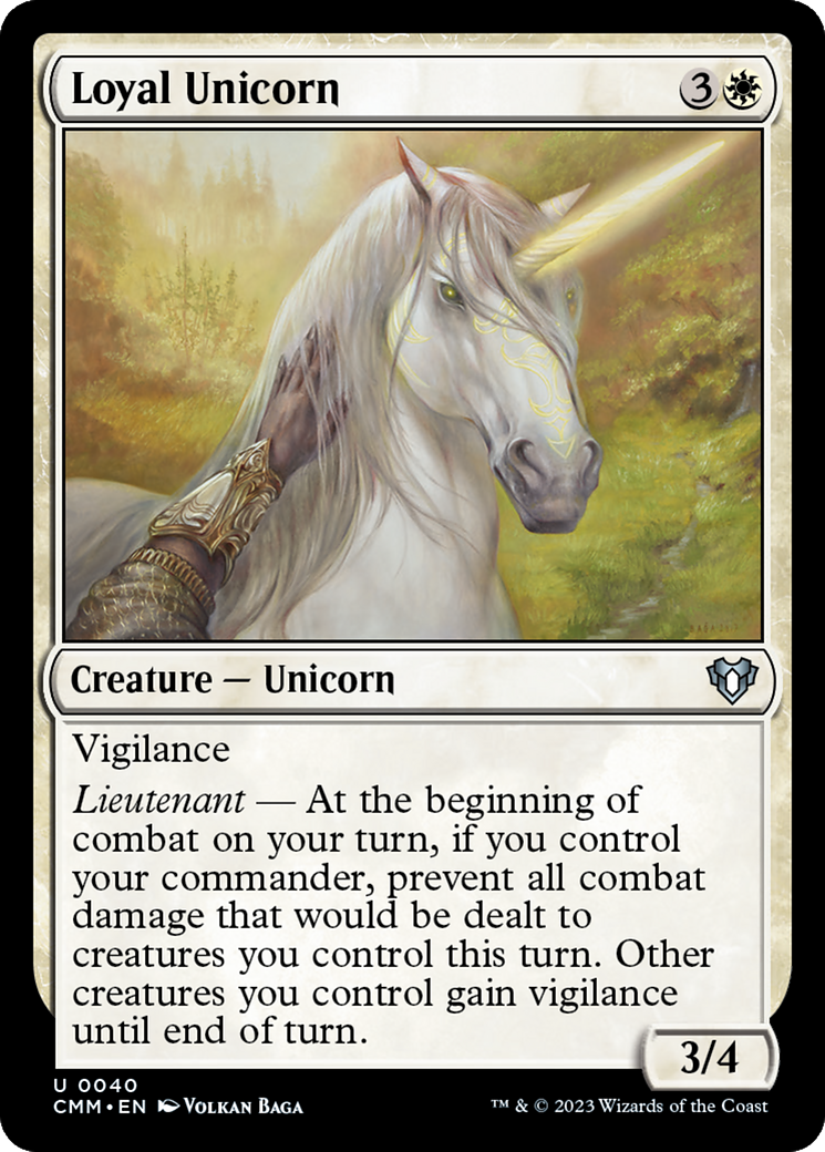 Loyal Unicorn [Commander Masters] | Gate City Games LLC