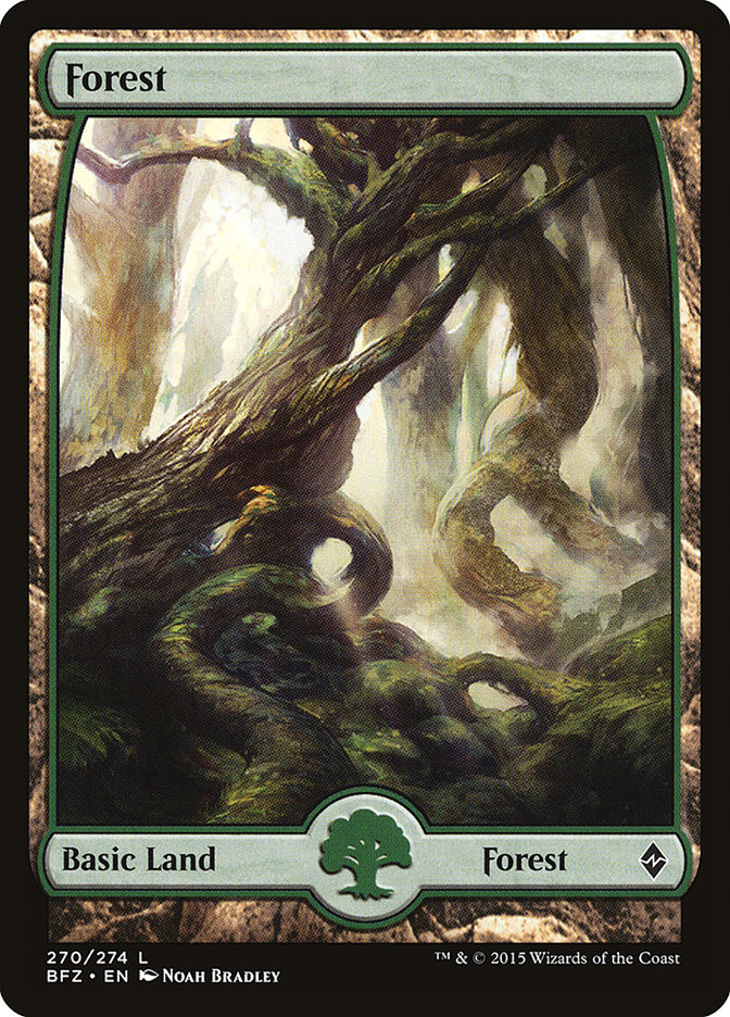 Forest (270) (Full Art) [Battle for Zendikar] | Gate City Games LLC