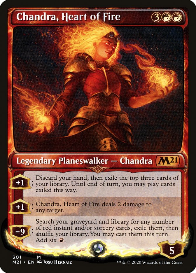 Chandra, Heart of Fire (Showcase) [Core Set 2021] | Gate City Games LLC