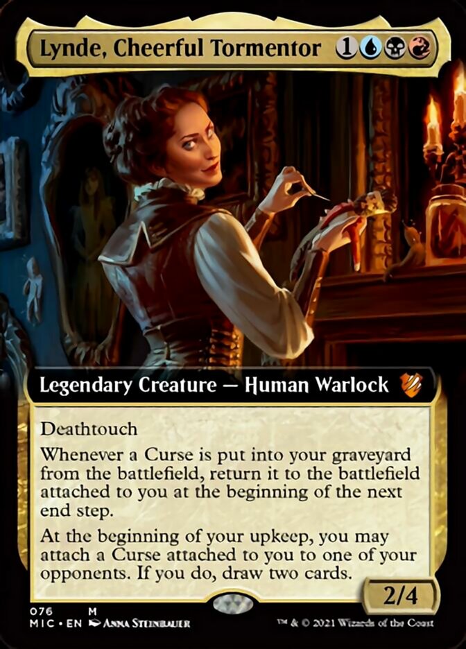 Lynde, Cheerful Tormentor (Extended Art) [Innistrad: Midnight Hunt Commander] | Gate City Games LLC
