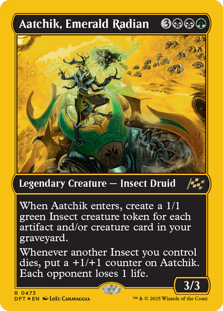 Aatchik, Emerald Radian (First-Place Foil) [Aetherdrift] | Gate City Games LLC