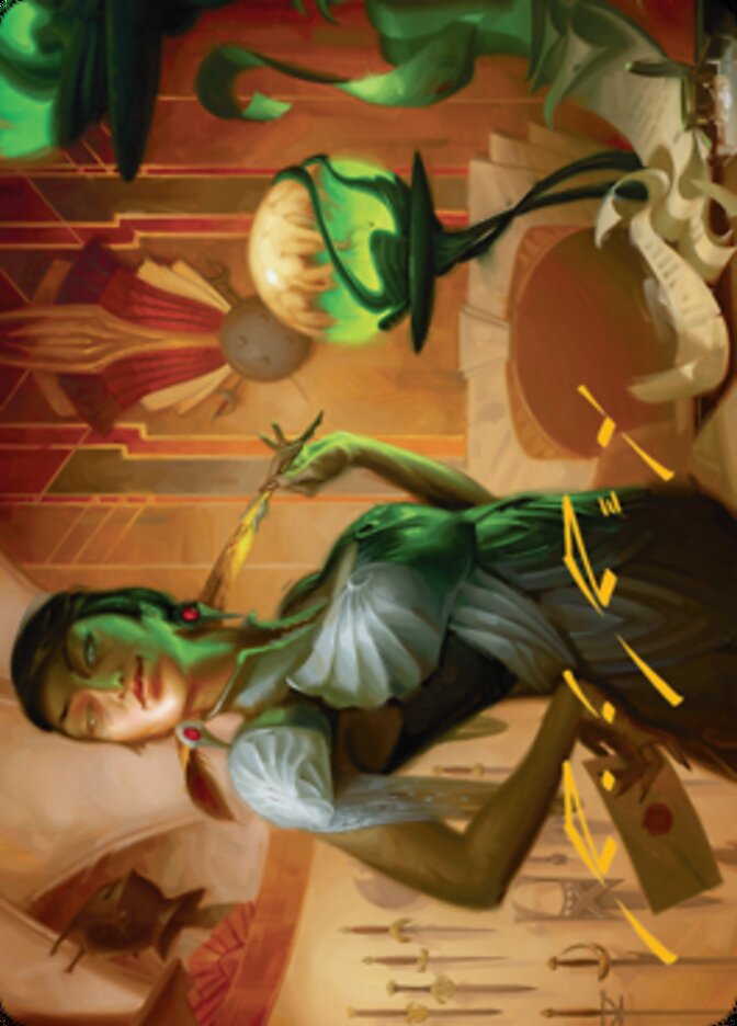 Mari, the Killing Quill Art Card (Gold-Stamped Signature) [Streets of New Capenna Art Series] | Gate City Games LLC