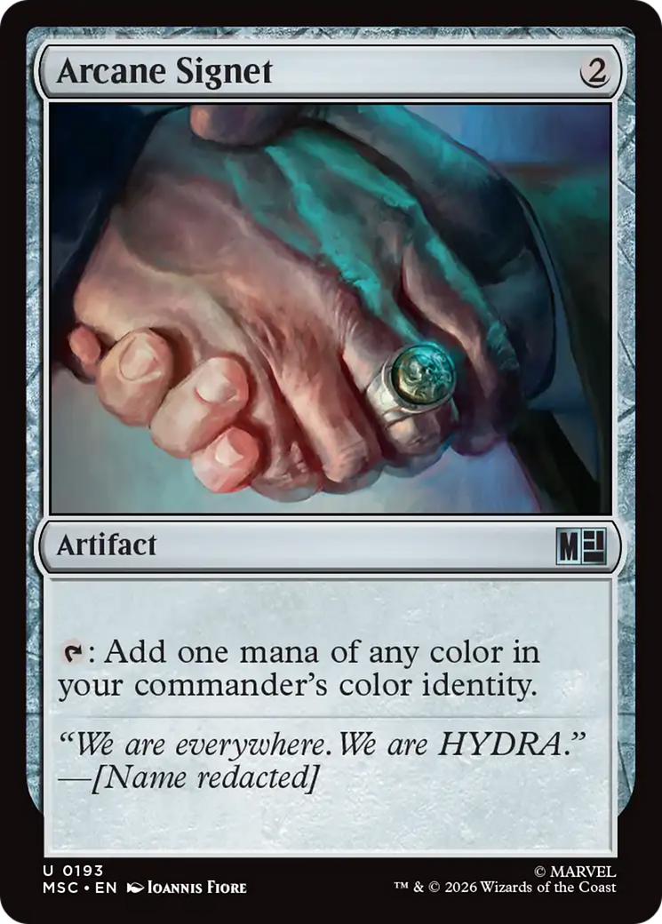 Arcane Signet (0191) (Surge Foil) [Marvel Super Heroes Commander] | Gate City Games LLC