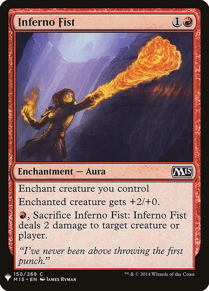 Inferno Fist [Mystery Booster] | Gate City Games LLC