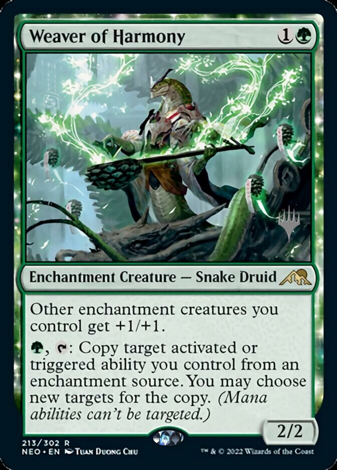 Weaver of Harmony (Promo Pack) [Kamigawa: Neon Dynasty Promos] | Gate City Games LLC