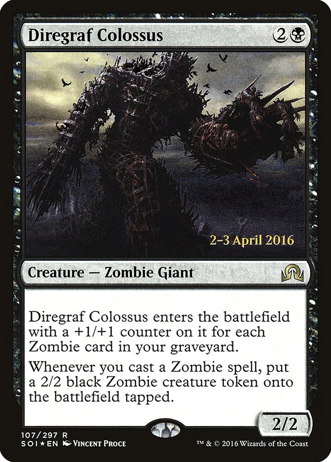 Diregraf Colossus [Shadows over Innistrad Prerelease Promos] | Gate City Games LLC