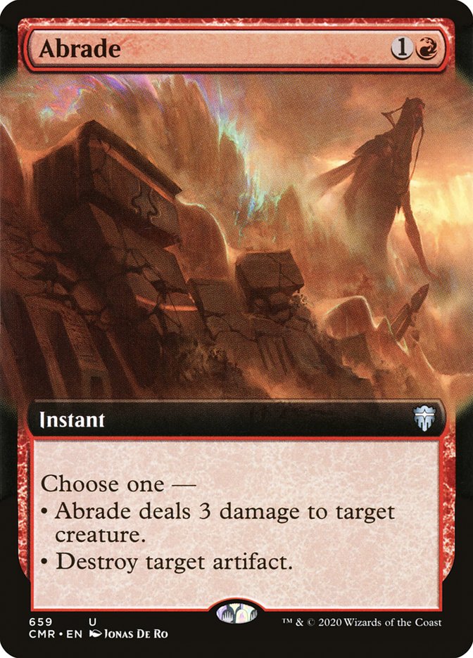 Abrade (Extended Art) [Commander Legends] | Gate City Games LLC