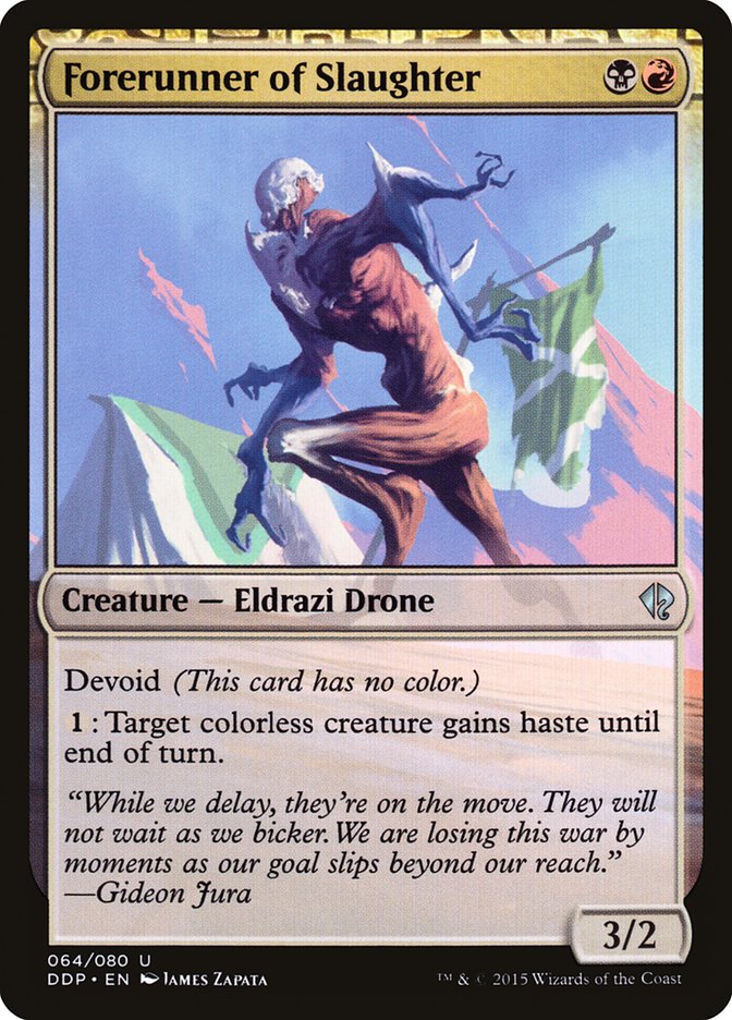 Forerunner of Slaughter [Duel Decks: Zendikar vs. Eldrazi] | Gate City Games LLC