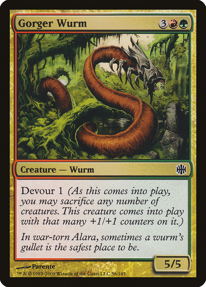Gorger Wurm [Alara Reborn] | Gate City Games LLC