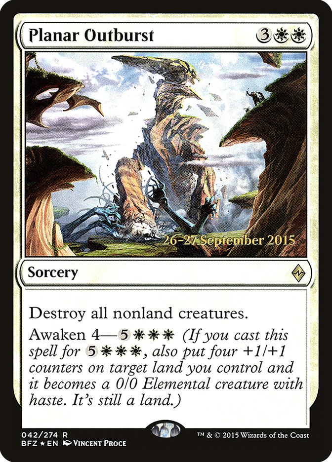 Planar Outburst [Battle for Zendikar Prerelease Promos] | Gate City Games LLC