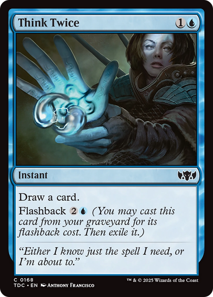 Think Twice [Tarkir: Dragonstorm Commander] | Gate City Games LLC