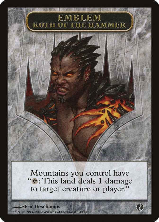 Koth of the Hammer Emblem [Duel Decks: Venser vs. Koth Tokens] | Gate City Games LLC