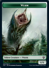 Wurm // Kraken Double-Sided Token [Commander 2021 Tokens] | Gate City Games LLC