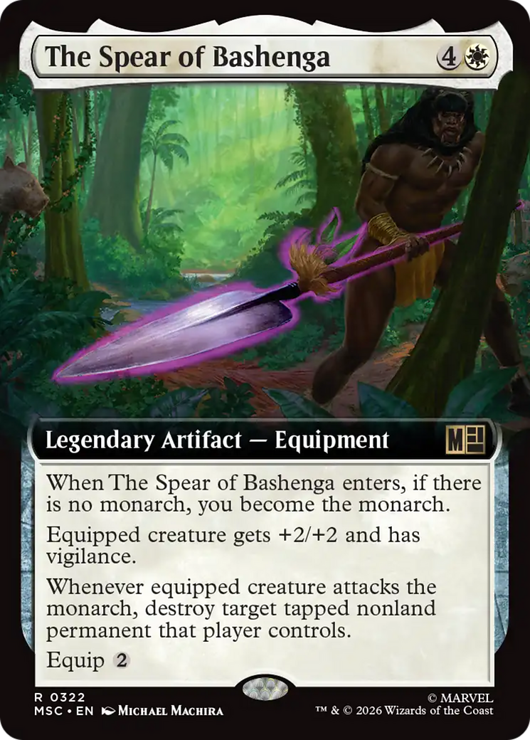 The Spear of Bashenga (Extended Art) [Marvel Super Heroes Commander] | Gate City Games LLC