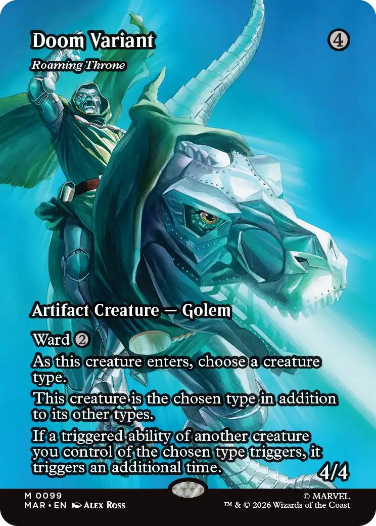 Doom Variant - Roaming Throne (Borderless) [Marvel Universe: Eternal-Legal] | Gate City Games LLC