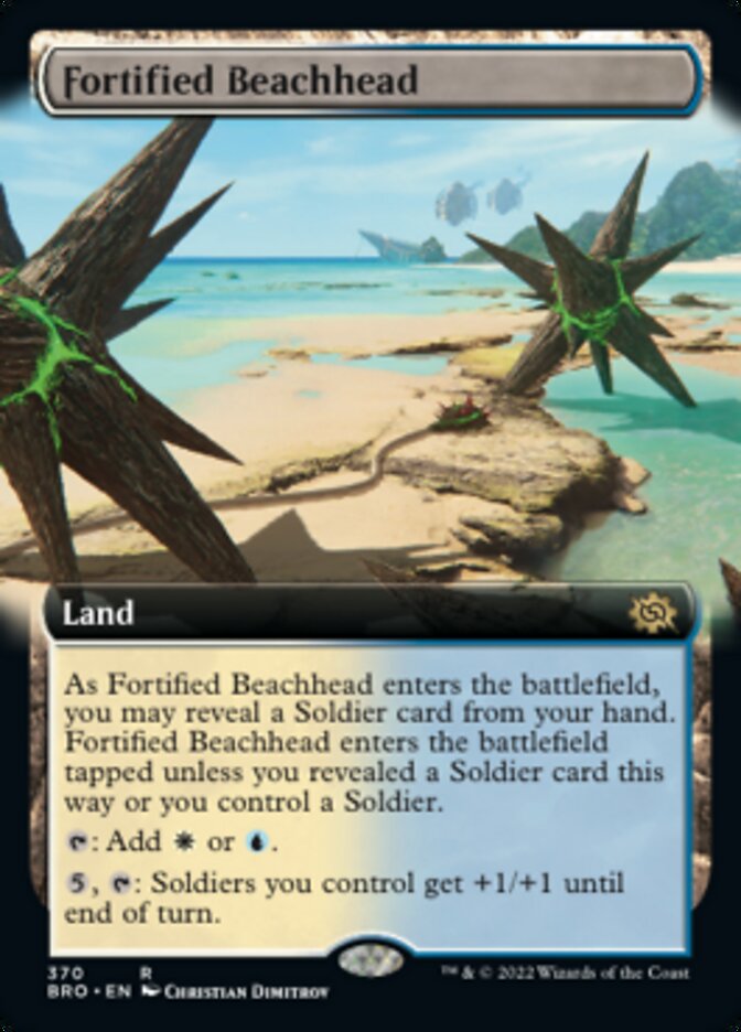 Fortified Beachhead (Extended Art) [The Brothers' War] | Gate City Games LLC
