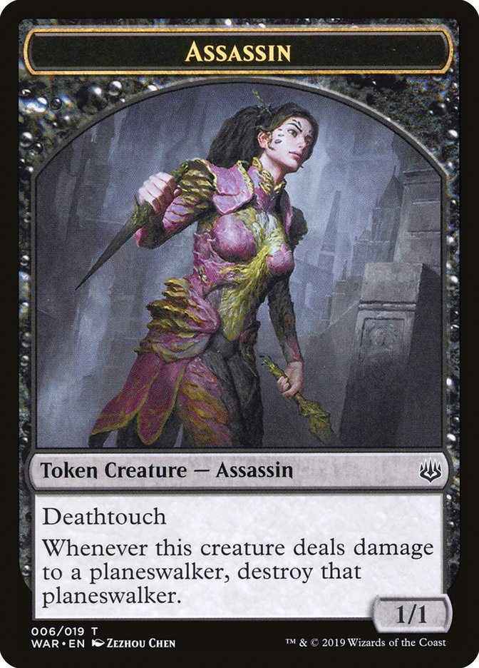 Assassin Token [War of the Spark Tokens] | Gate City Games LLC