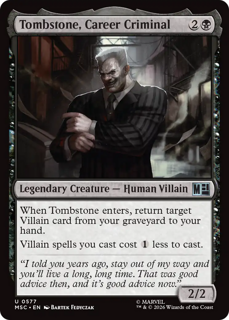 Tombstone, Career Criminal [Marvel Super Heroes Commander] | Gate City Games LLC