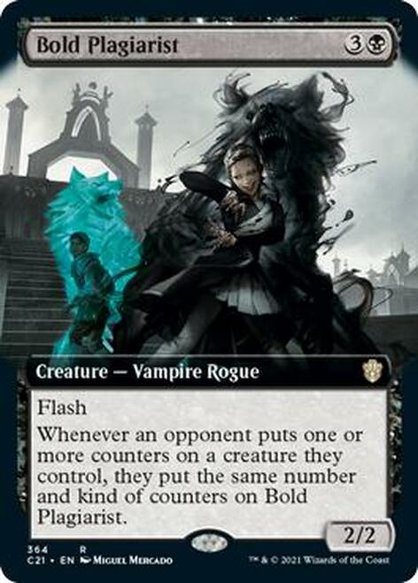 Bold Plagiarist (Extended Art) [Commander 2021] | Gate City Games LLC