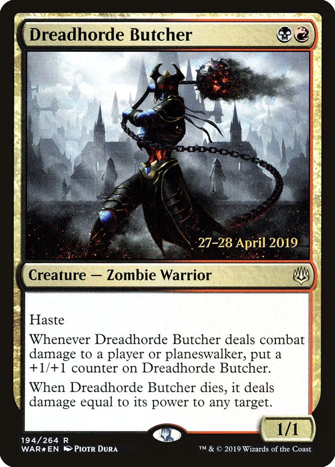 Dreadhorde Butcher [War of the Spark Prerelease Promos] | Gate City Games LLC