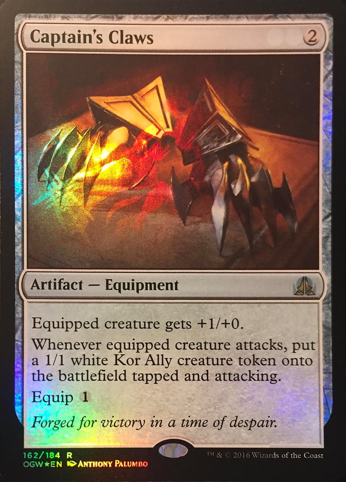 Captain's Claws (Standard Showdown Misprint) [Oath of the Gatewatch Promos] | Gate City Games LLC