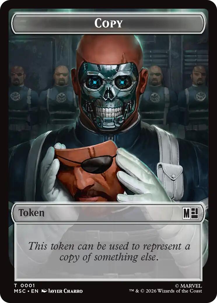 Copy // Rogue Double-Sided Token [Marvel Super Heroes Commander Tokens] | Gate City Games LLC