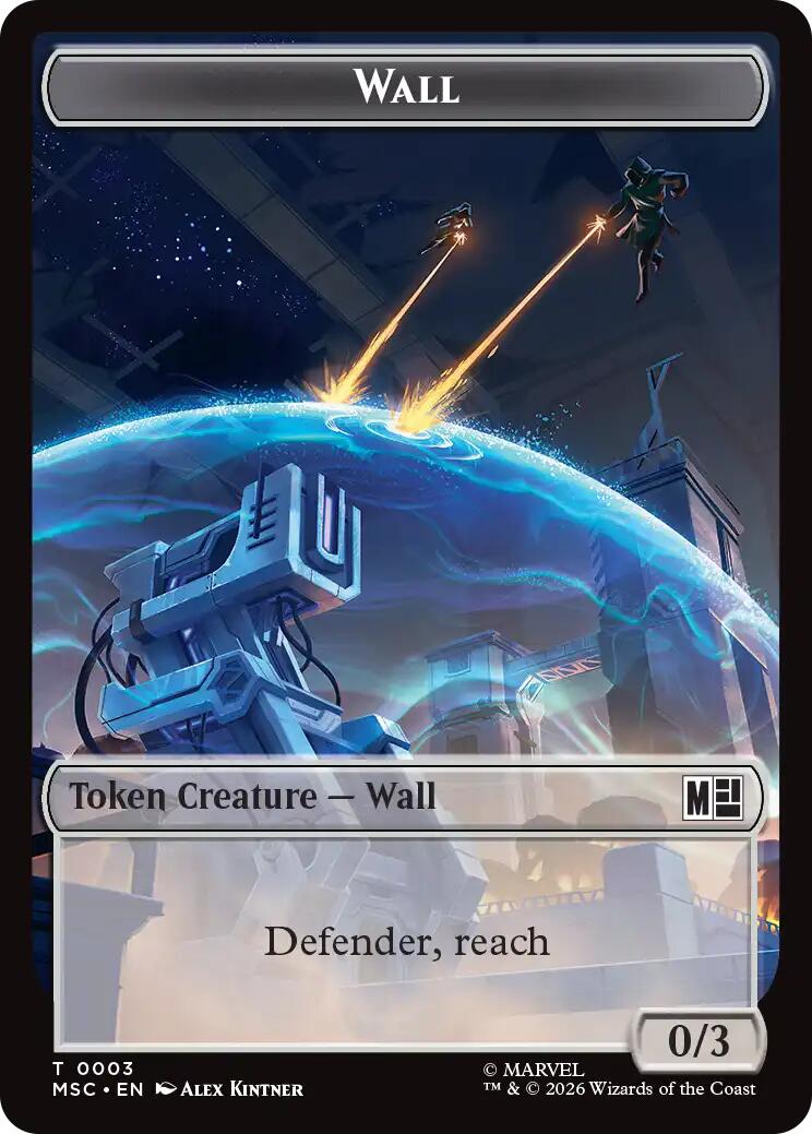 Wall // Council of Reeds Double-Sided Token [Marvel Super Heroes Commander Tokens] | Gate City Games LLC