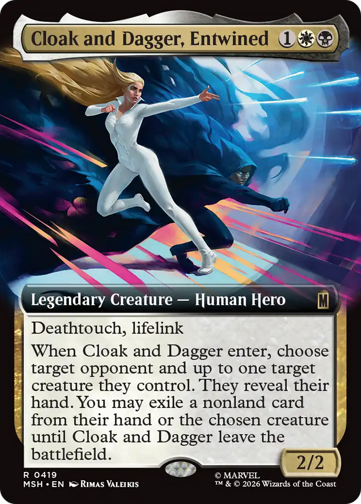 Cloak and Dagger, Entwined (Extended Art) [Marvel Super Heroes] | Gate City Games LLC