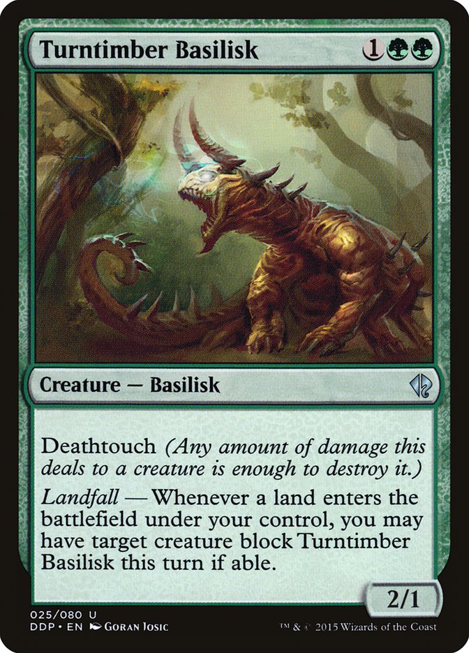 Turntimber Basilisk [Duel Decks: Zendikar vs. Eldrazi] | Gate City Games LLC