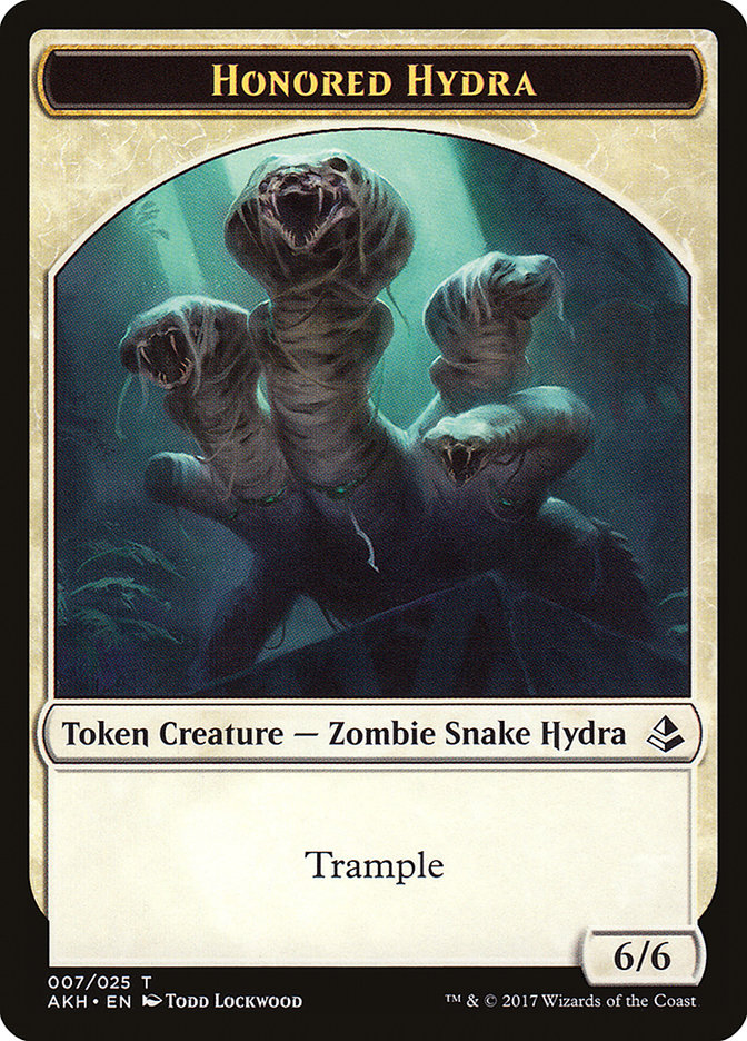 Honored Hydra // Warrior Double-Sided Token [Amonkhet Tokens] | Gate City Games LLC