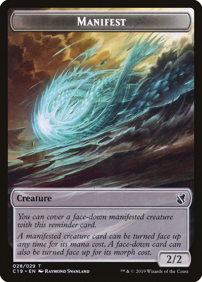 Manifest [Commander 2019 Tokens] | Gate City Games LLC