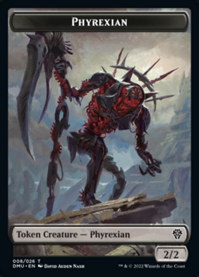 Phyrexian // Sand Warrior Double-Sided Token [Dominaria United Tokens] | Gate City Games LLC