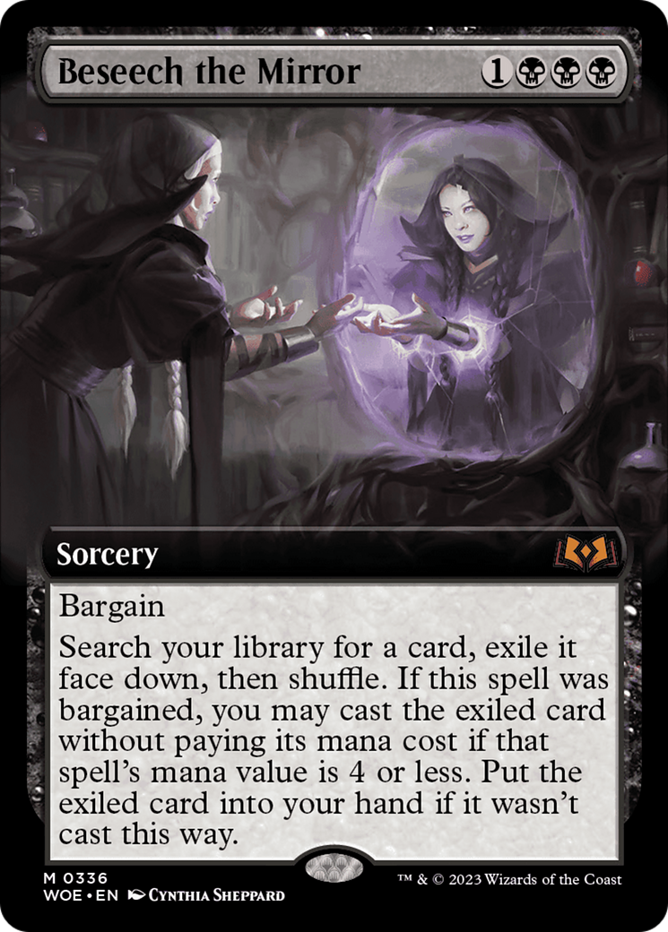 Beseech the Mirror (Extended Art) [Wilds of Eldraine] | Gate City Games LLC