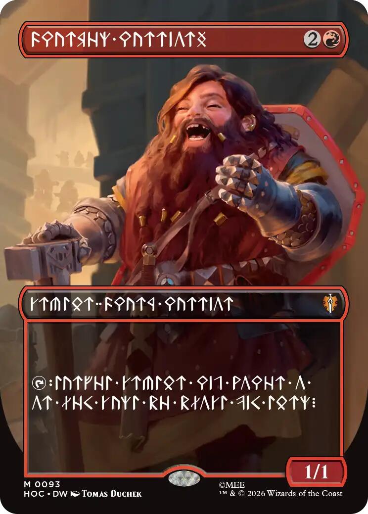 Dwarven Warriors (Borderless) (Dwarvish) [The Hobbit: Eternal-Legal] | Gate City Games LLC