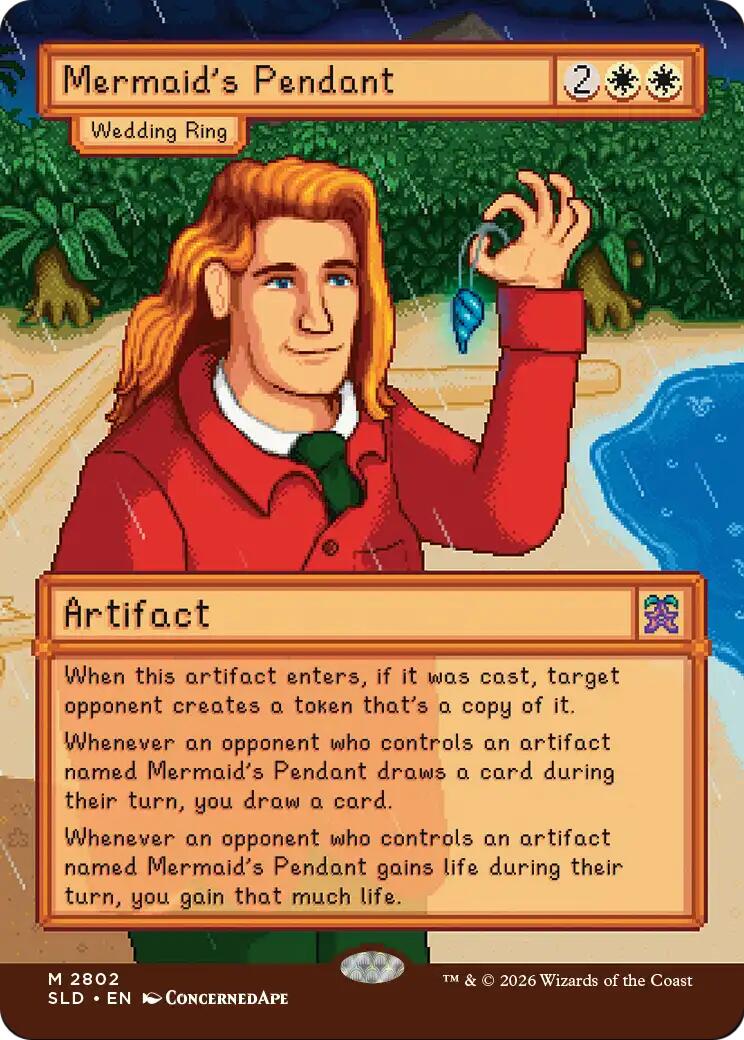 Mermaid's Pendant - Wedding Ring [Secret Lair Drop Series] | Gate City Games LLC