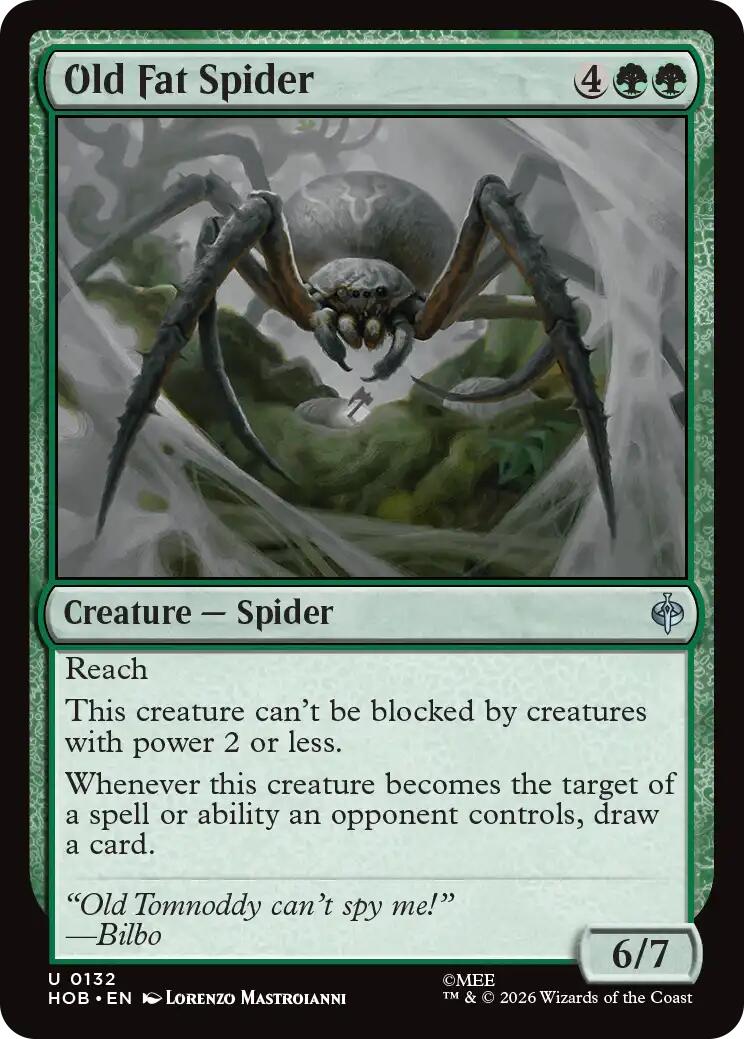 Old Fat Spider [The Hobbit] | Gate City Games LLC