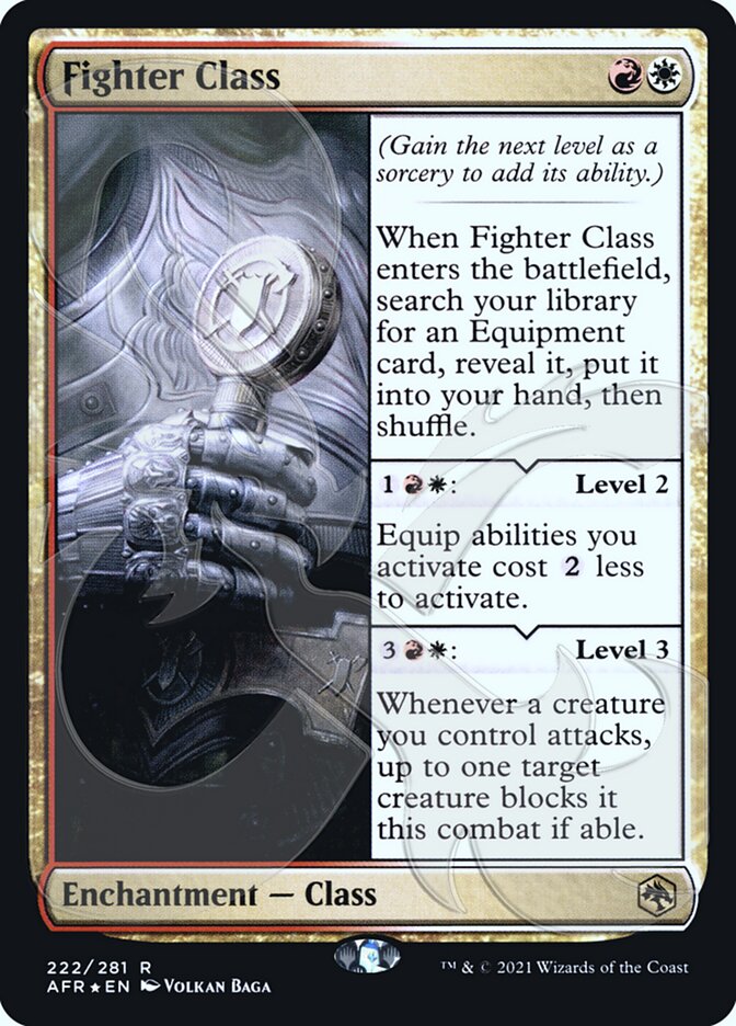 Fighter Class (Ampersand Promo) [Dungeons & Dragons: Adventures in the Forgotten Realms Promos] | Gate City Games LLC