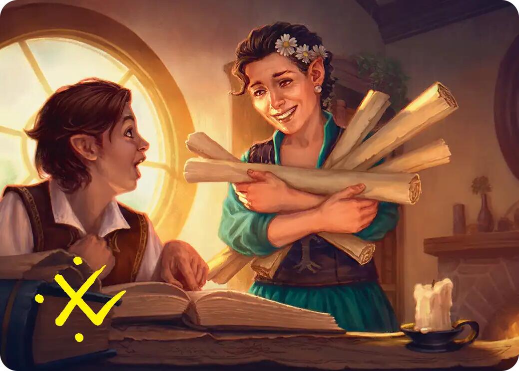 Belladonna Took Art Card (Gold-Stamped Signature) [The Hobbit Art Series] | Gate City Games LLC