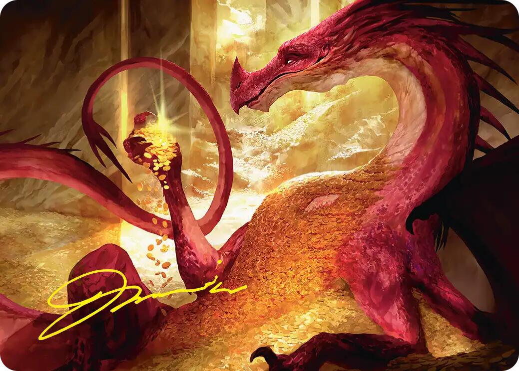 Gleaming Splendor Art Card (Gold-Stamped Signature) [The Hobbit Art Series] | Gate City Games LLC