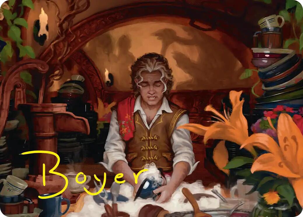 Confusticate and Bebother Art Card (Gold-Stamped Signature) [The Hobbit Art Series] | Gate City Games LLC