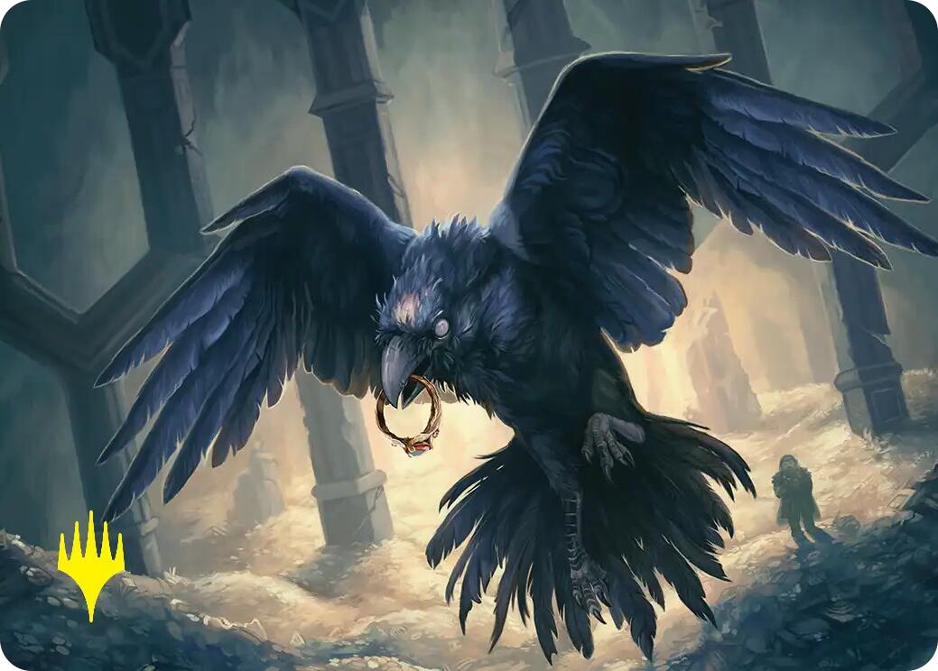 Most Decrepit Old Bird Art Card (Gold-Stamped) [The Hobbit Art Series] | Gate City Games LLC