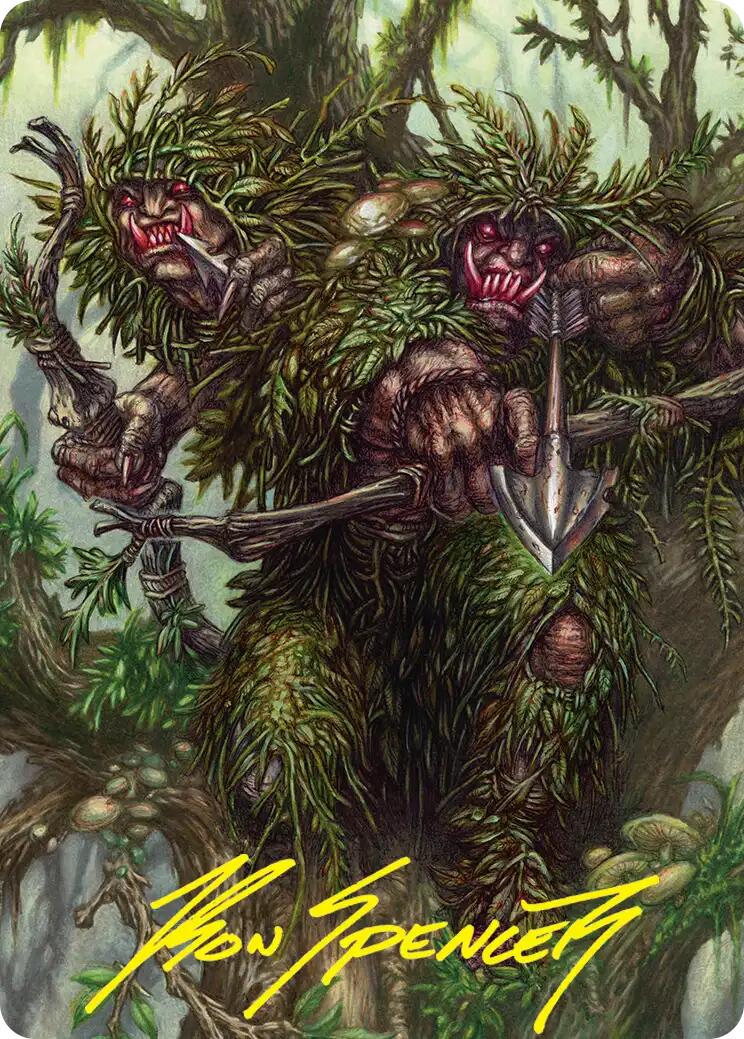 Orcish Bowmasters Art Card (Gold-Stamped Signature) [The Hobbit Art Series] | Gate City Games LLC