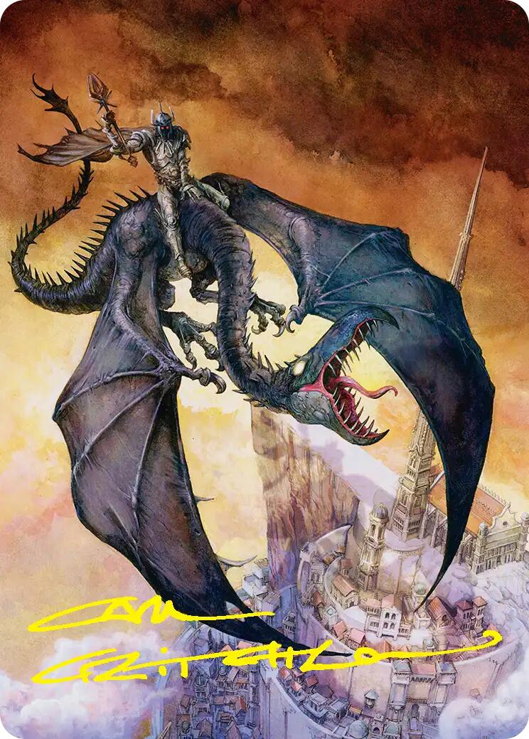 Witch-king, Bringer of Ruin Art Card (Gold-Stamped Signature) [The Hobbit Art Series] | Gate City Games LLC