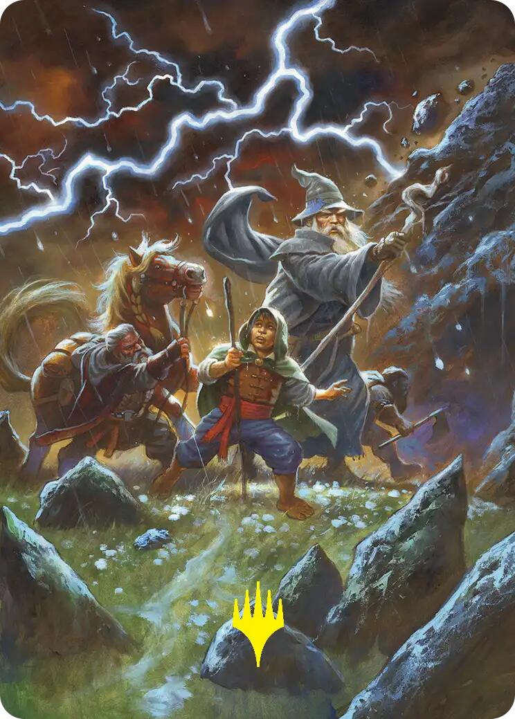 Call Forth the Tempest Art Card (Gold-Stamped) [The Hobbit Art Series] | Gate City Games LLC