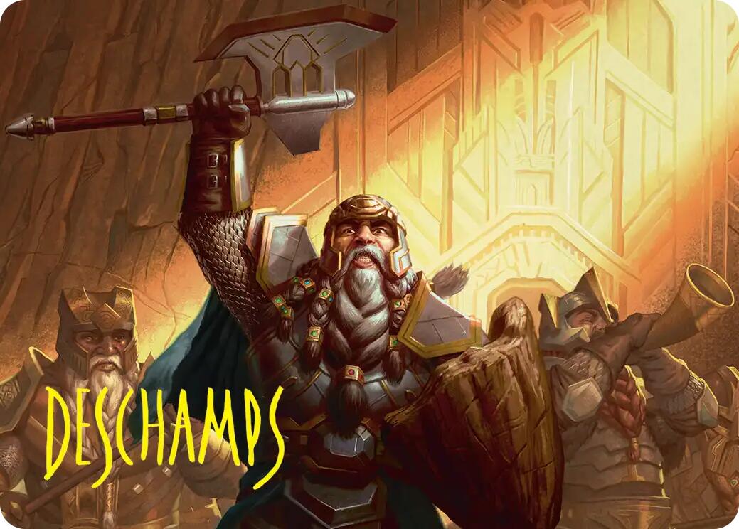 Thorin, Company's Leader Art Card (Gold-Stamped Signature) [The Hobbit Art Series] | Gate City Games LLC