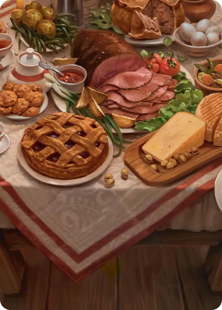 Bag End Banquet Art Card (5/12) [The Hobbit Art Series] | Gate City Games LLC