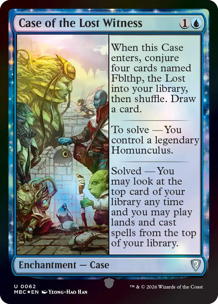 Case of the Lost Witness [Mystery Booster: Commander Edition] | Gate City Games LLC